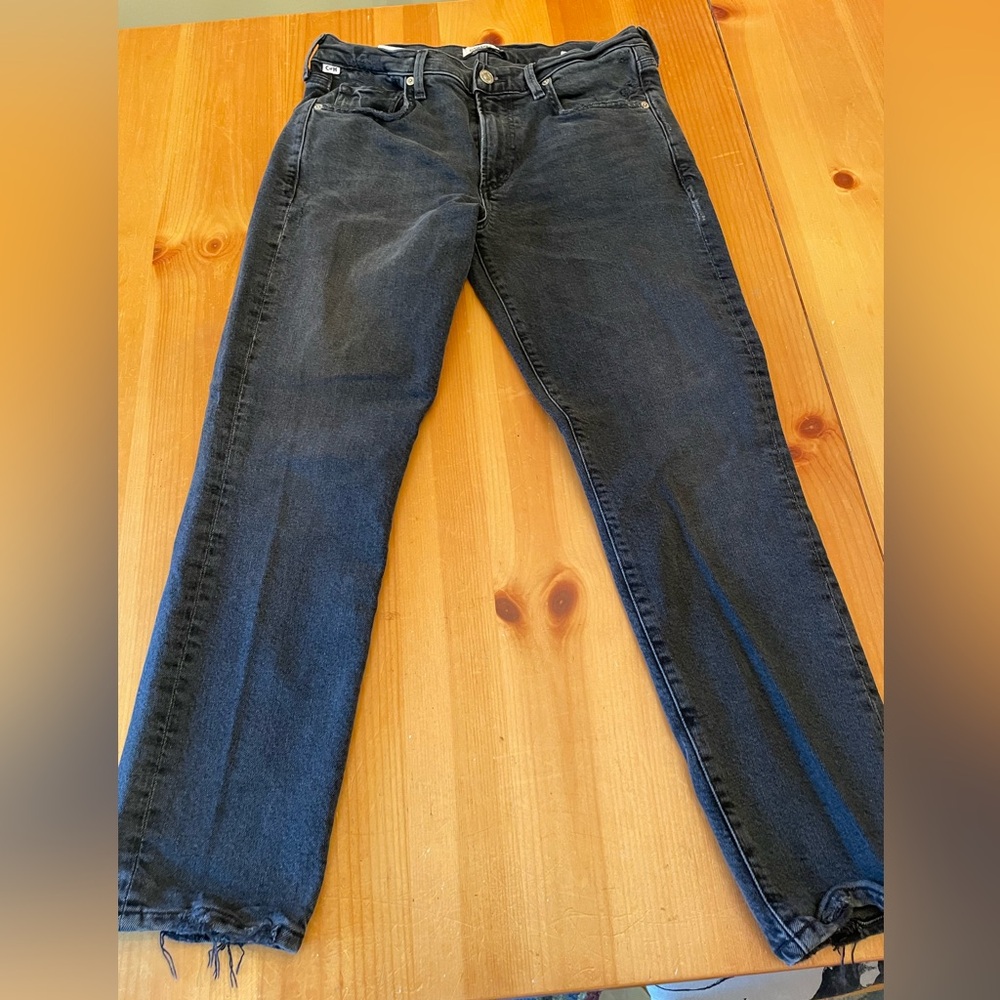 Citizens Of Humanity Midnight Blue Cropped Jeans